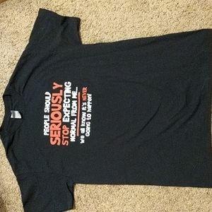 Black T-shirt Funny Saying